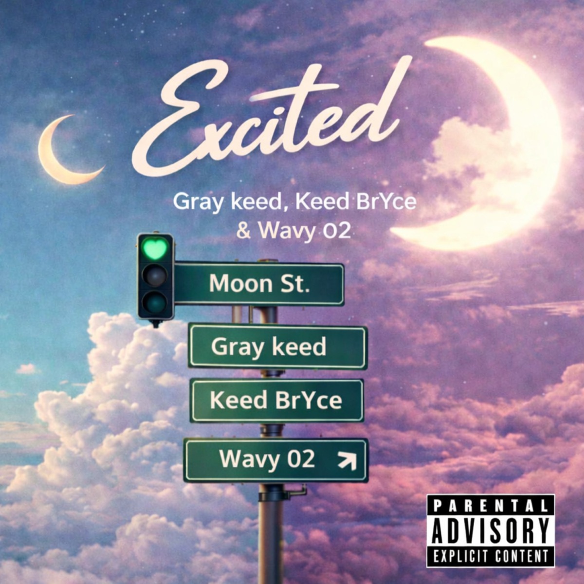Excited - Single by Keed BrYce, Gray Keed & Wavy 02 album cover