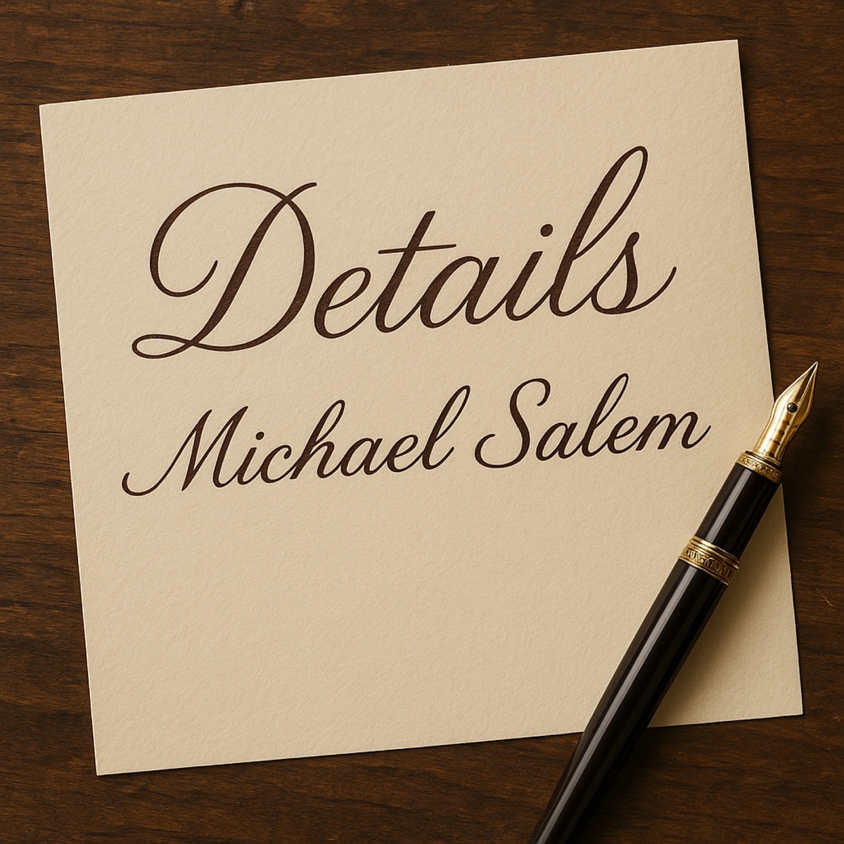 Details - Single by Michael Salem album cover