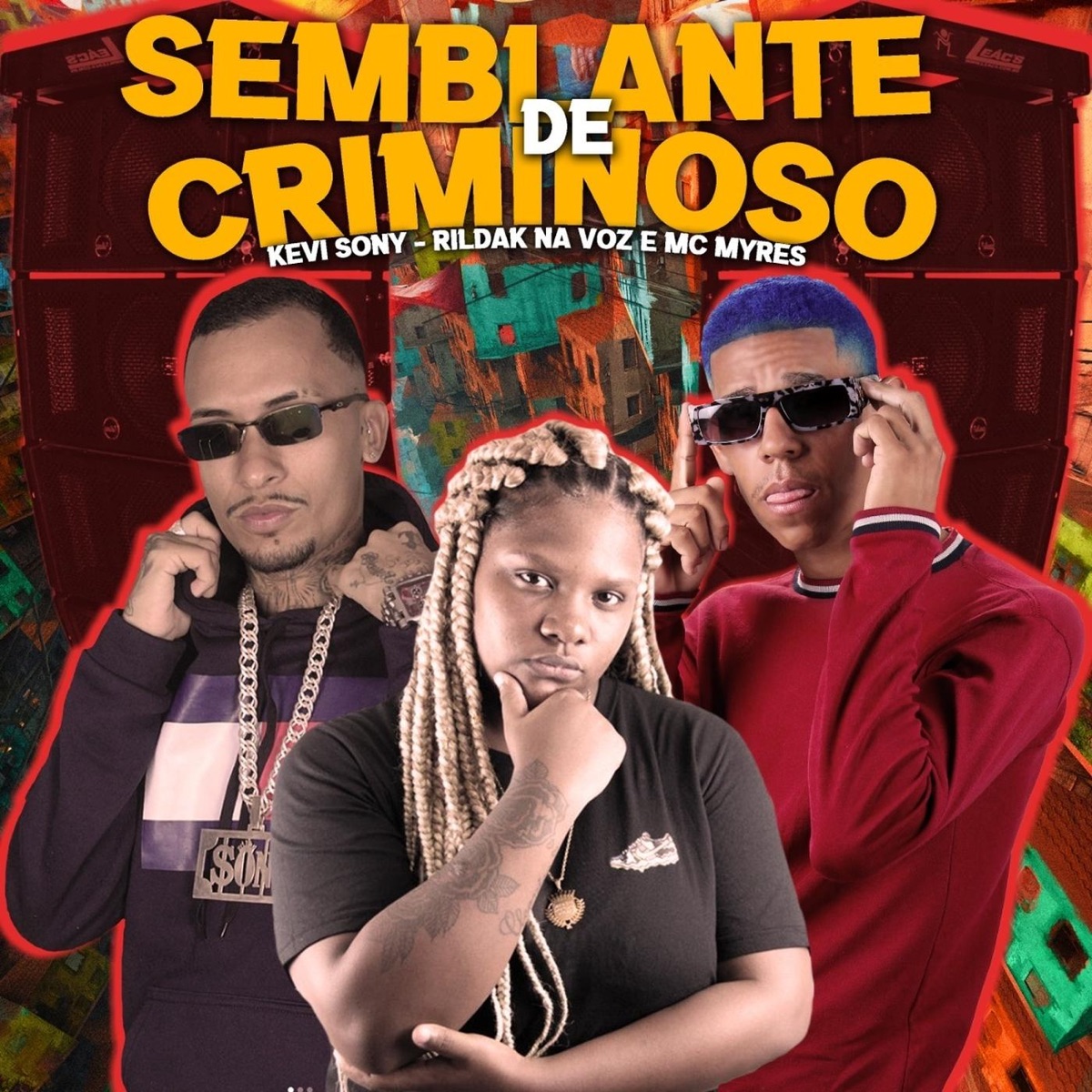 Semblante de Criminoso - Single by Kevi Sony, rildak na voz & Mc Myres album cover