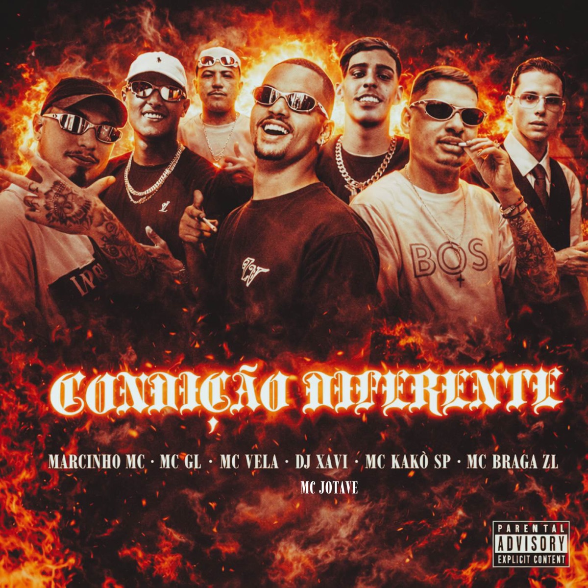 Condição Diferente (feat. MC Braga ZL, MC VELA, MC GL & Jotavê MC) - Single by Dj Xavi, MC Kako SP & Marcinho MC album cover