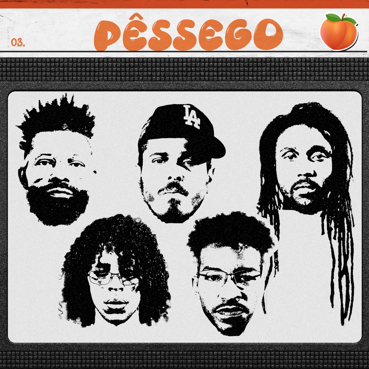 Pêssego (feat. Pump Killa & DasVielas) - Single by Emcee Lê, Arcanjo Ras & Bestem album cover