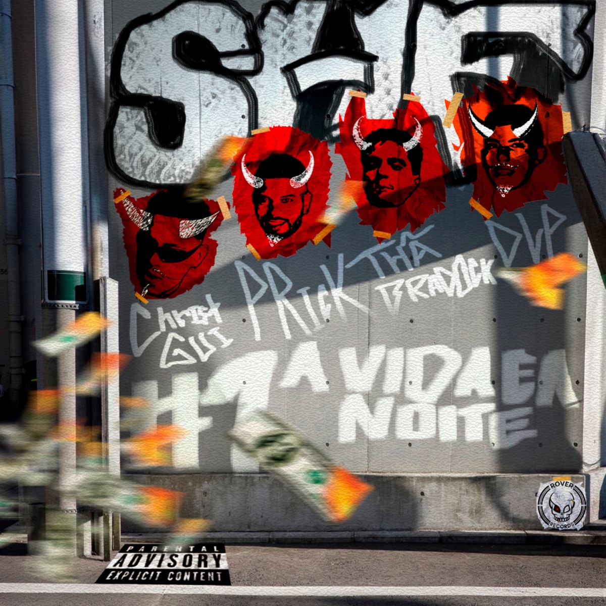 São Hell Fire: A Vida e a Noite (feat. P Rickk & Thã Bradock) - Single by DLP & Gui Christ album cover