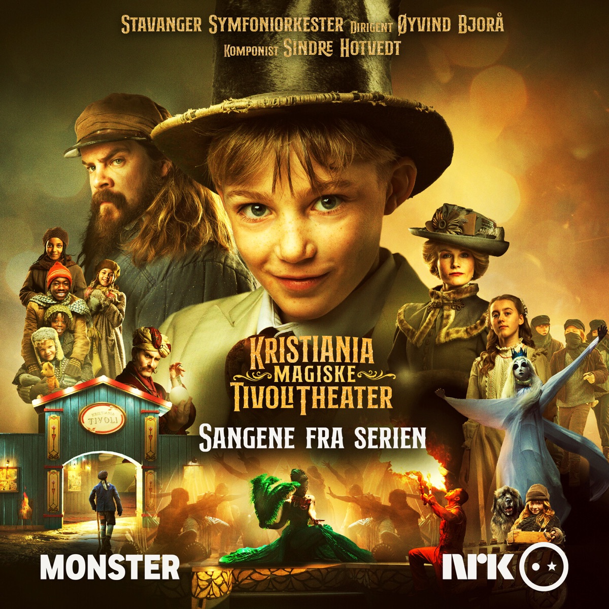 Kristiania Magiske Tivolitheater (Sangene fra serien) [feat. Stavanger Symphony Orchestra & Øyvind Bjorå] by Kristiania Magiske Tivolitheater & Sindre Hotvedt album cover