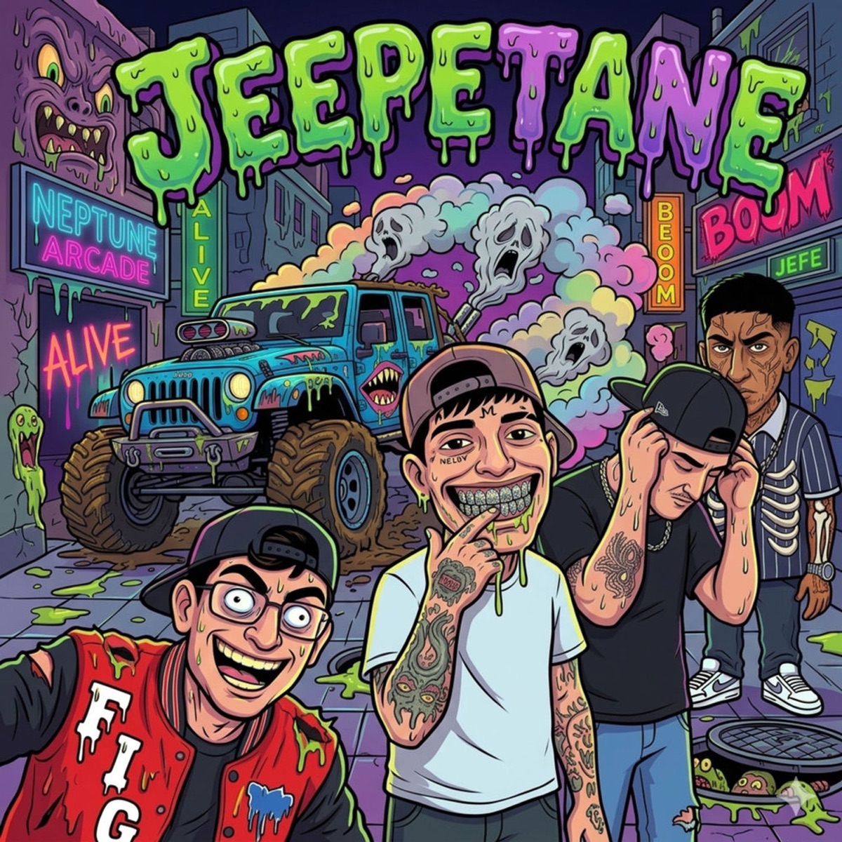Jeepetane (feat. Tane) - Single by Kid Lucilfer, Majin dexter & Skinny Desa album cover