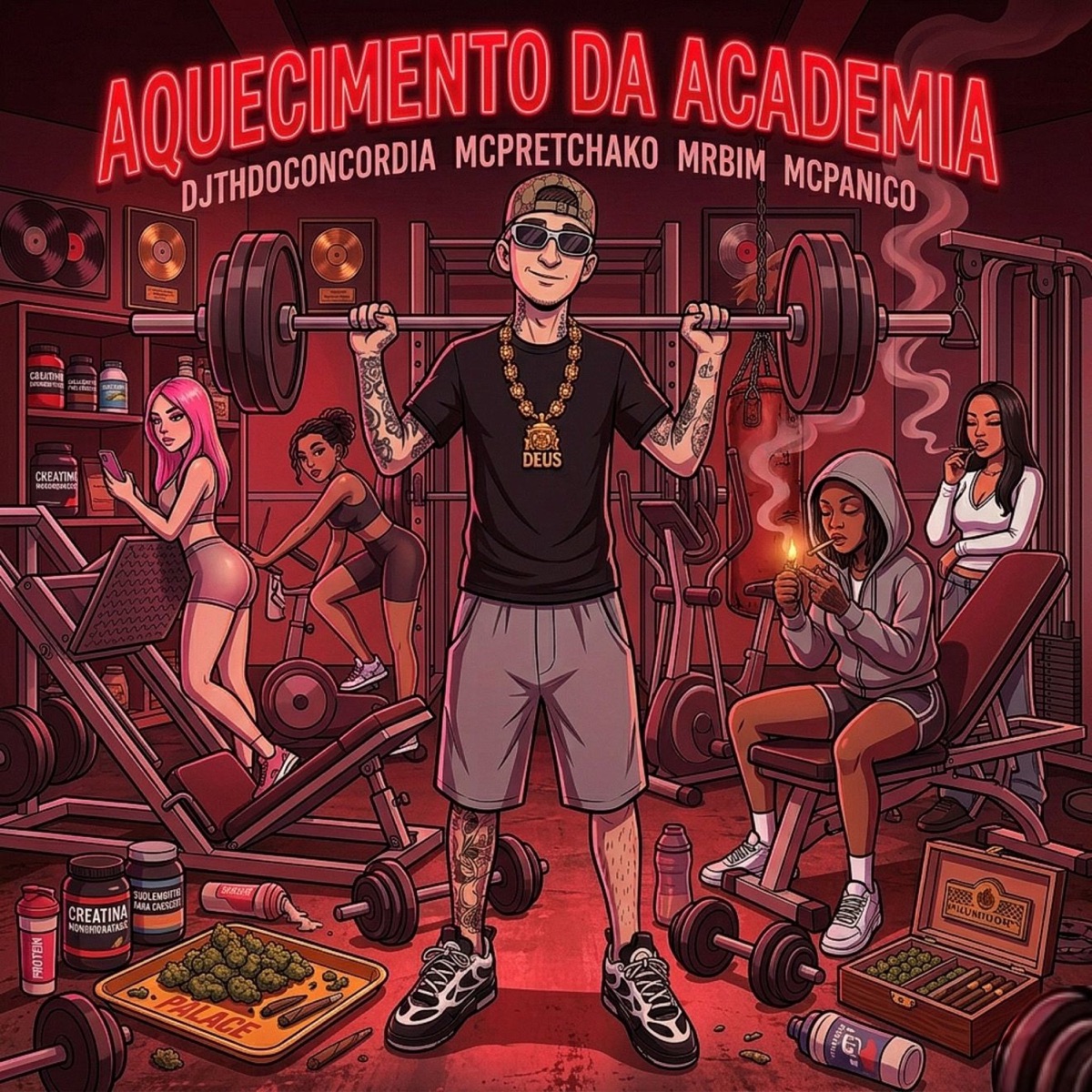 MTG AQUECIMENTO DA ACADEMIA (feat. Mc Pretchako, Mc Mr. Bim & MC Pânico) - Single by dj th do concordia album cover