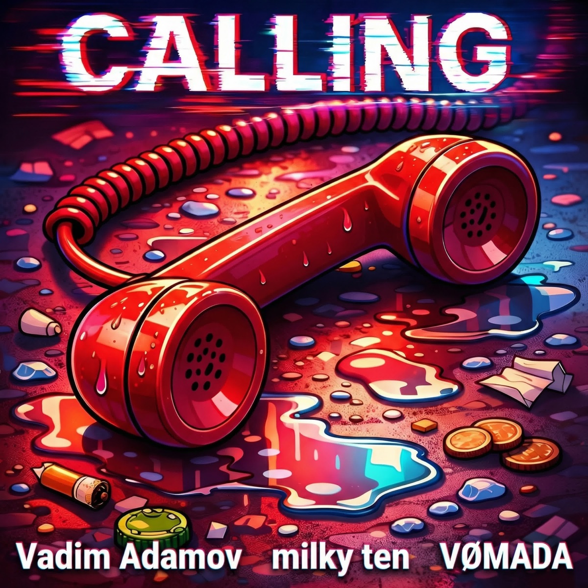 Calling - Single by Vadim Adamov, Milky Ten & VOMADA album cover