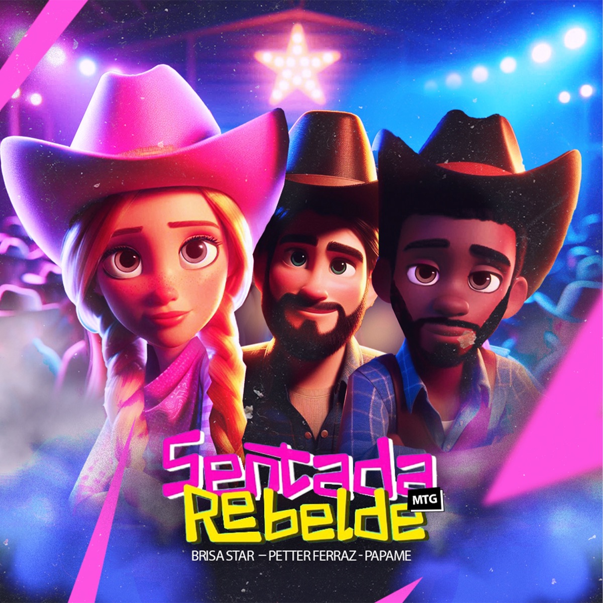 MTG Sentada Rebelde - Single by Papamé, Brisa Star & Petter Ferraz album cover