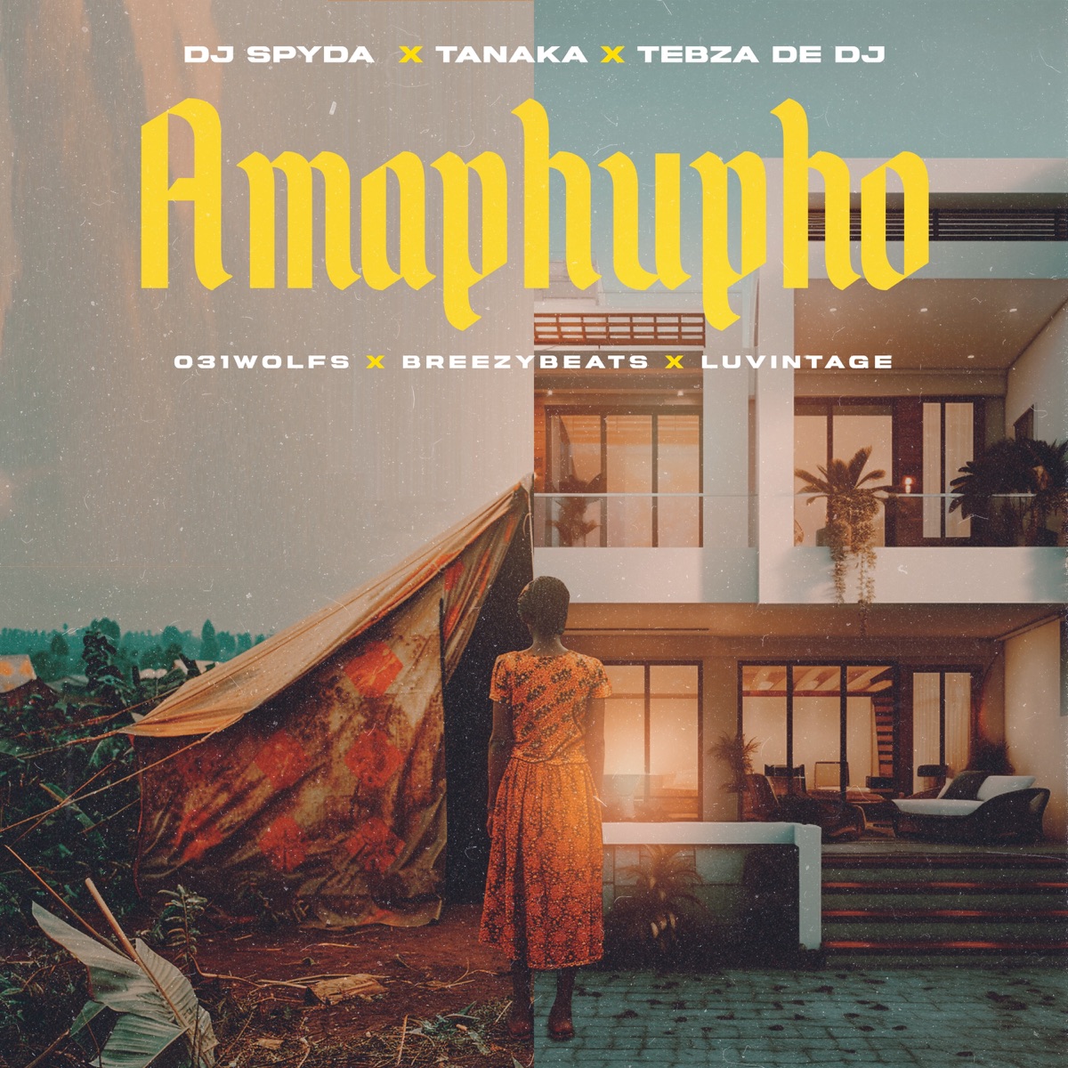 Amaphupho (feat. 031WOLFS, BREEZYBEATS & LUVINTAGE) - Single by Dj Spyda, Tanaka & Tebza De DJ album cover