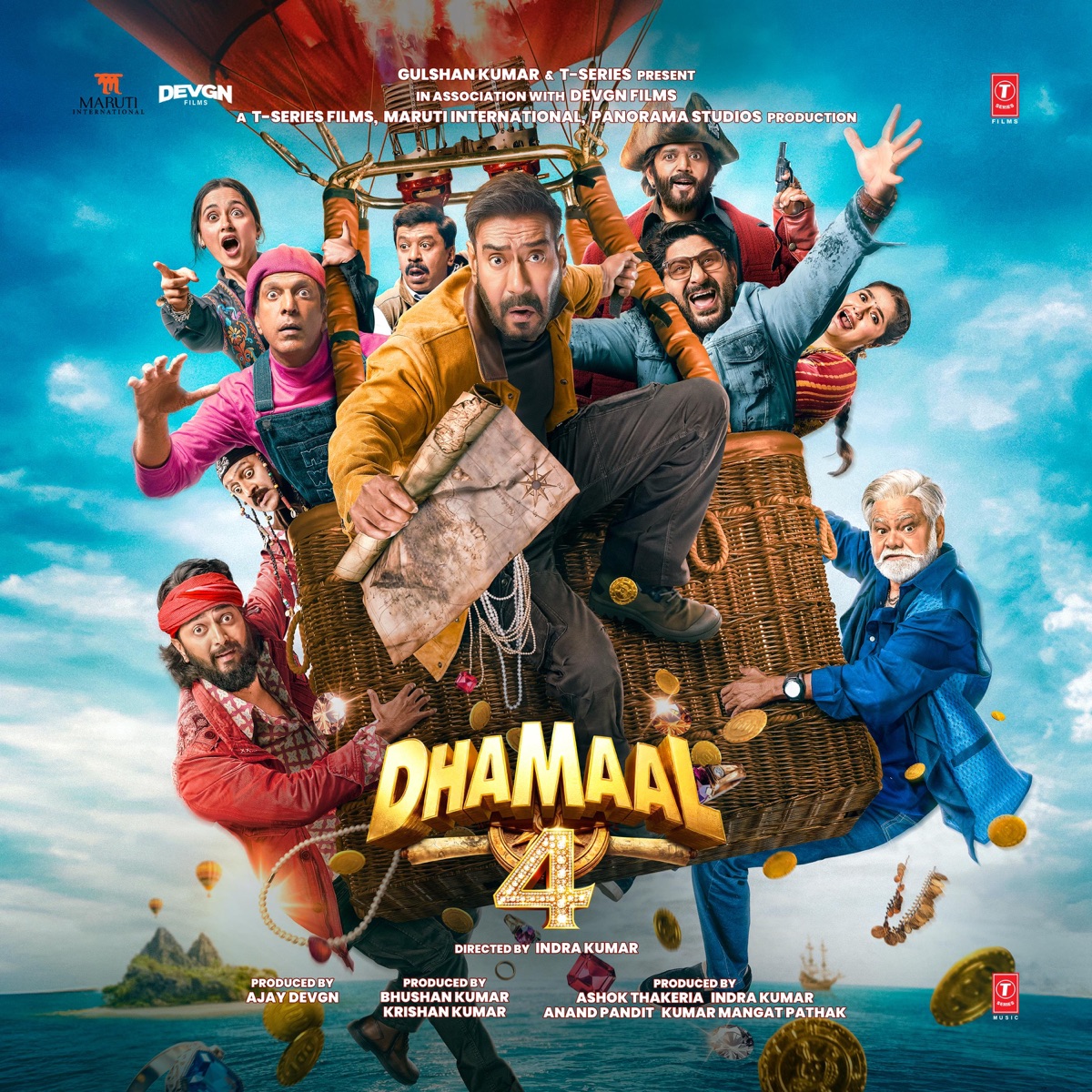 Dhamaal 4 (Original Motion Picture Soundtrack) - EP by Tanishk Bagchi, Guru Randhawa, Aditya Dev & Sanju Rathod album cover