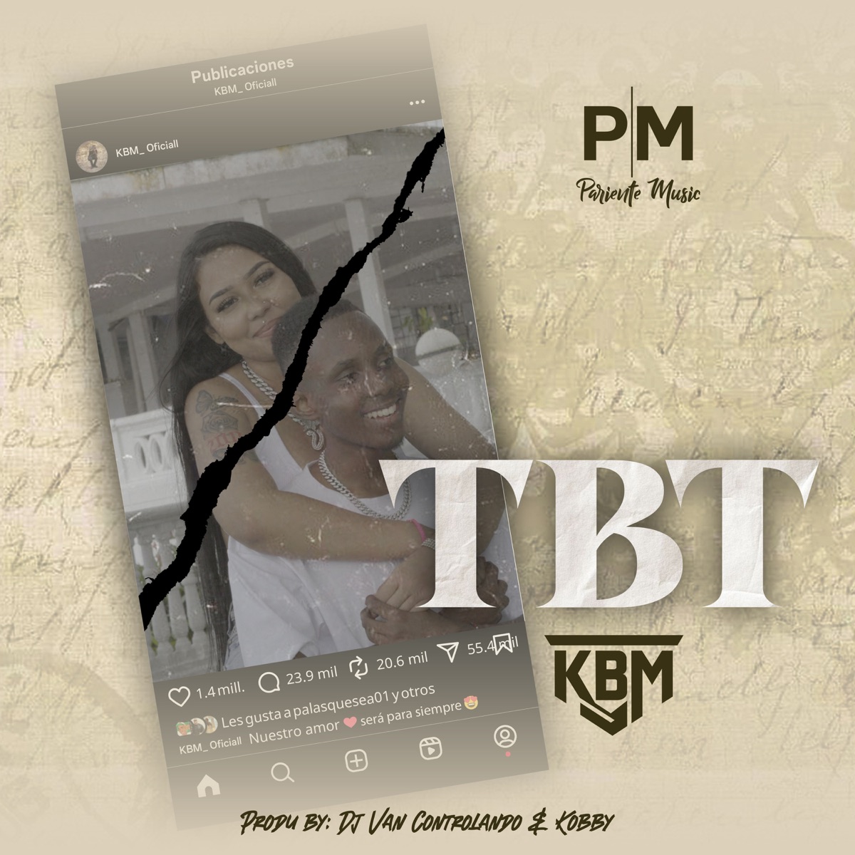 TBT - Single by KBM OFICIAL & Pariente Music album cover