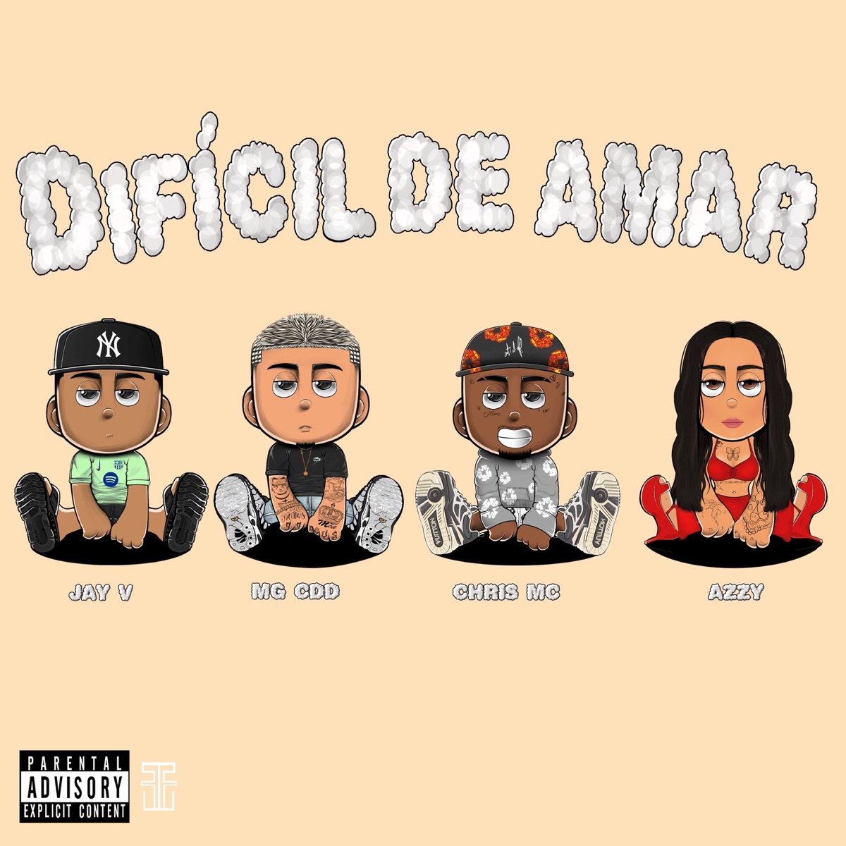 Difícil De Amar (feat. BAMMA) - Single by MG CDD, Azzy, Jay V & Chris MC album cover