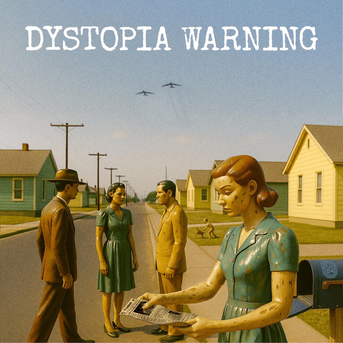Dystopia Warning (feat. Breezy Lee) by Grand84, Big Toast, The Strange Neighbour & 184 album cover