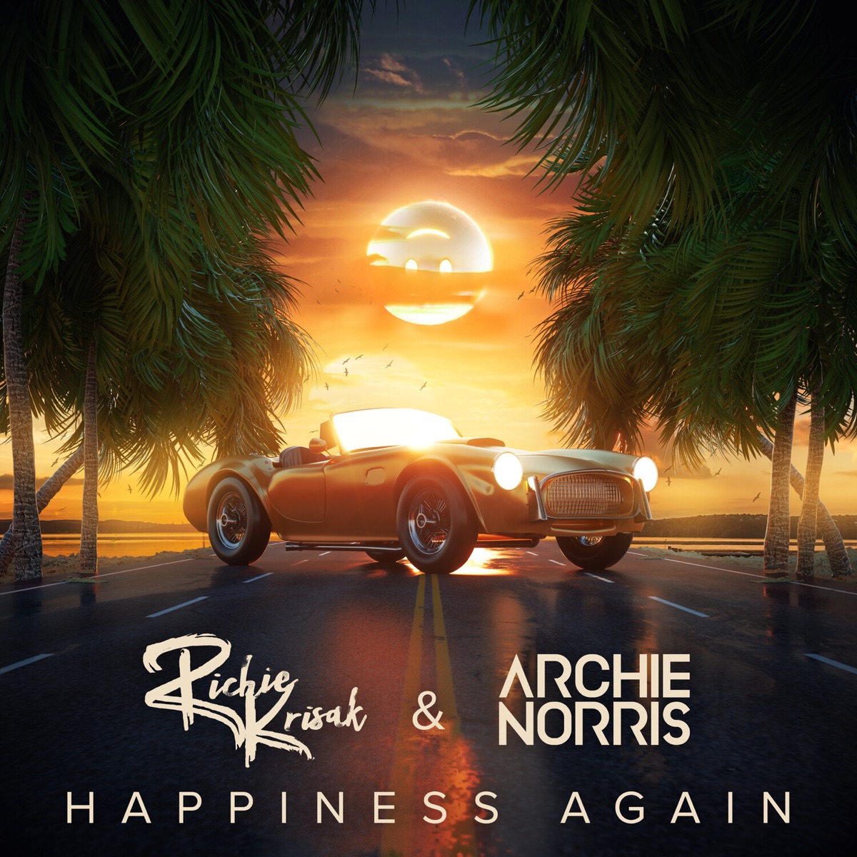 Happiness Again - Single by Richie Krisak & Archie Norris album cover