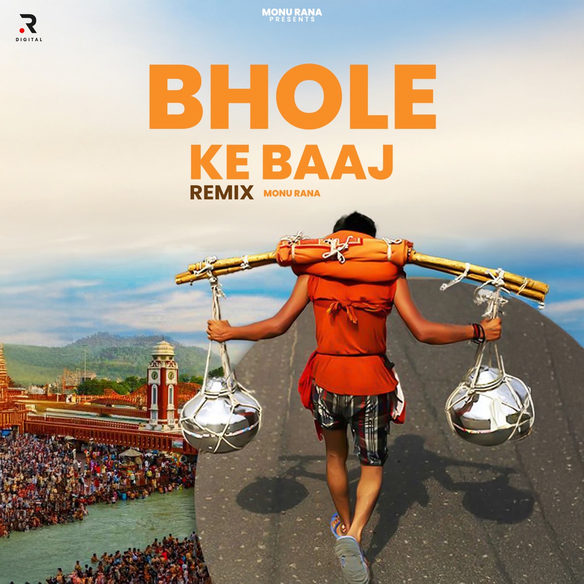 Baaj Gaam Ke (Remix) - Single by Monu Rana album cover