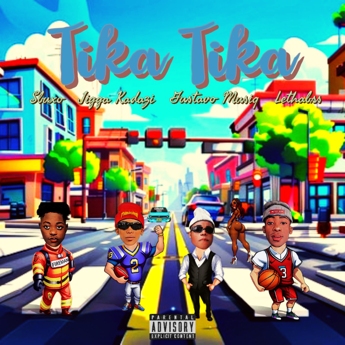 Tika Tika (Remix) [feat. Gustavo Musiq & Lethabss] - Single by sbuxo & Jigga Kadazi album cover