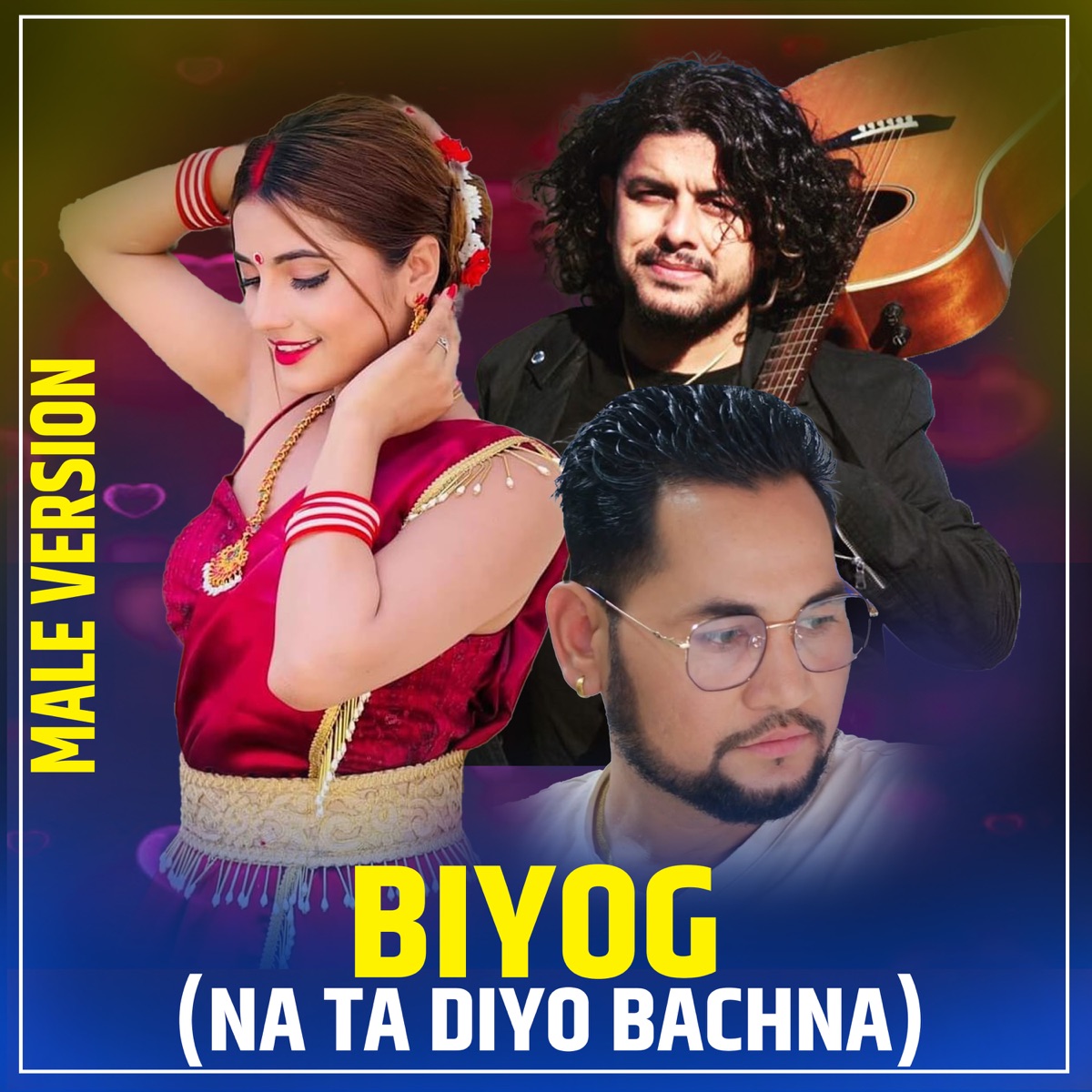 BIYOG (NA TA DIYO BACHNA) [MALE VERSION] [feat. Pramod Kharel] - Single by Umesh Chand Thakuri album cover