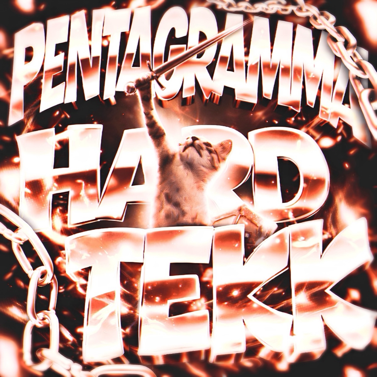 PENTAGRAMMA HARDTEKK - EP by HEXDLESS, PANDEMXNIUM & 0ketaminxe album cover