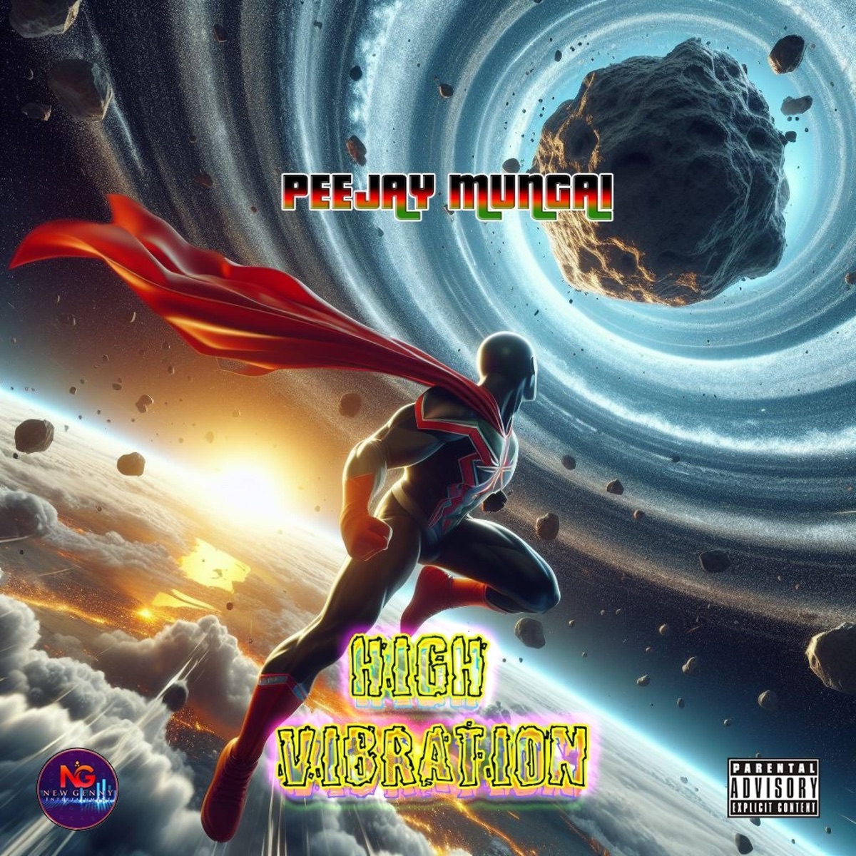 HIGH VIBRATION - Single by Peejay Mungai album cover