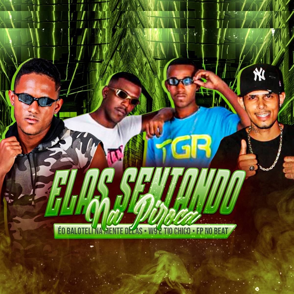 Elas sentando na Piroca - Single by fp no beat, E O BALOTELI NA MENTE & W9 e tio chico album cover