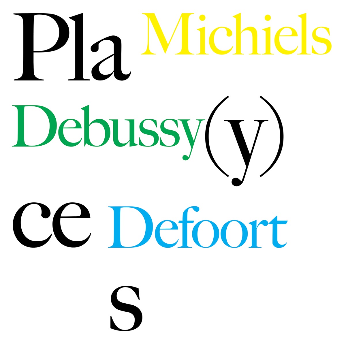 Pla (Y) Ces [feat. Jan Michiels] by Kris Defoort & Jan Michiels album cover