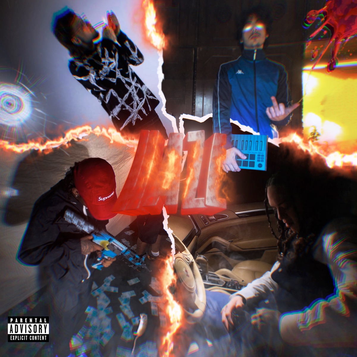 HAZE (feat. 7theplugg, HLN & prod.7teen) - Single by MTrlk & Slidingboy33 album cover