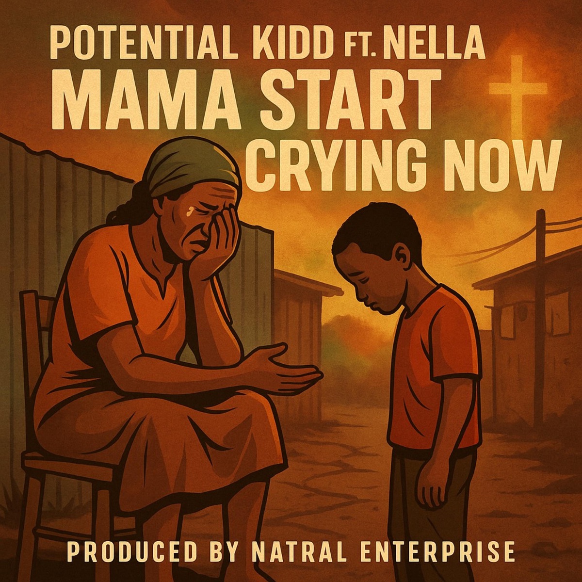 MAMA START CRYING NOW - Single by POTENTIAL KIDD & NELLA album cover