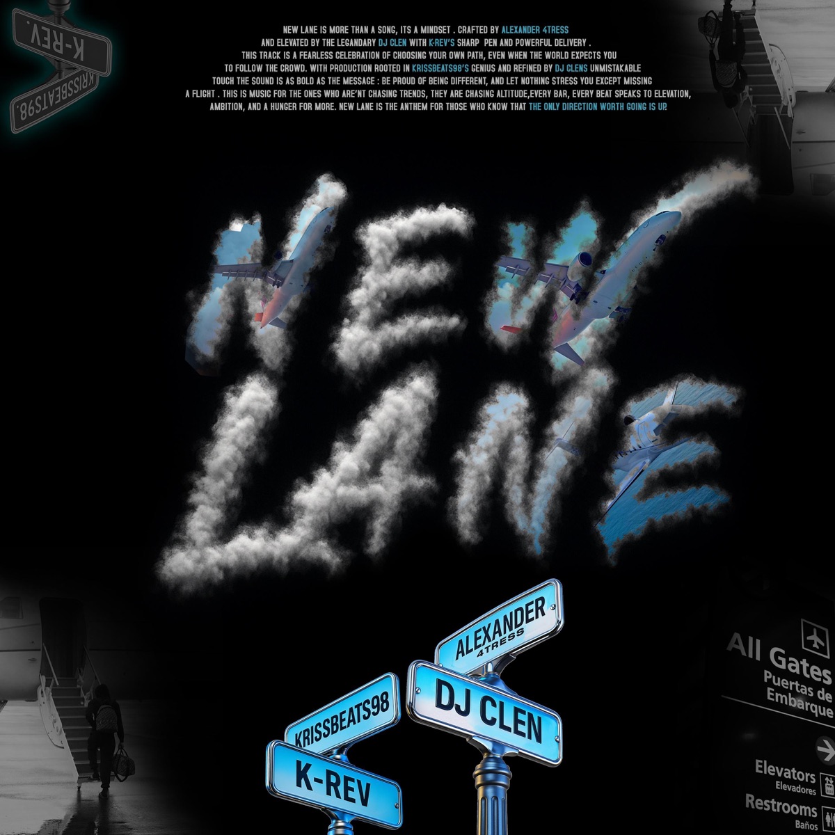 NEW LANE (feat. Dj Clen & K-Rev) [REMIX] - Single by Alexander 4tress album cover