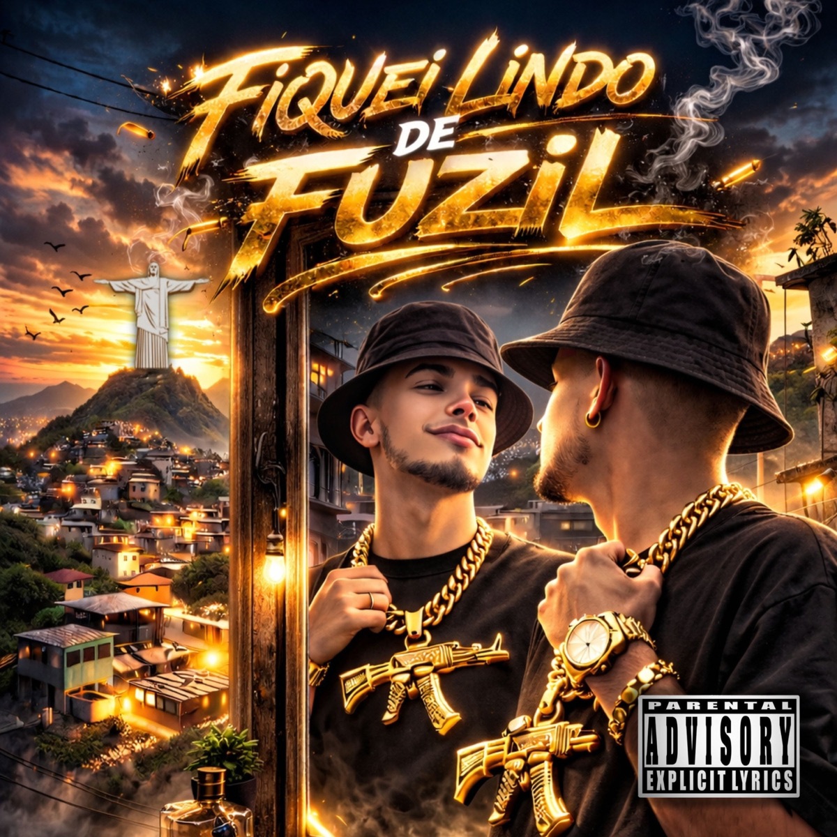 Fiquei Lindo de Fuzil (feat. ryan do couro) - Single by Filipinho da Caixa, DJ Barone, Dj Bicudo & DJ Fábio Imperador album cover