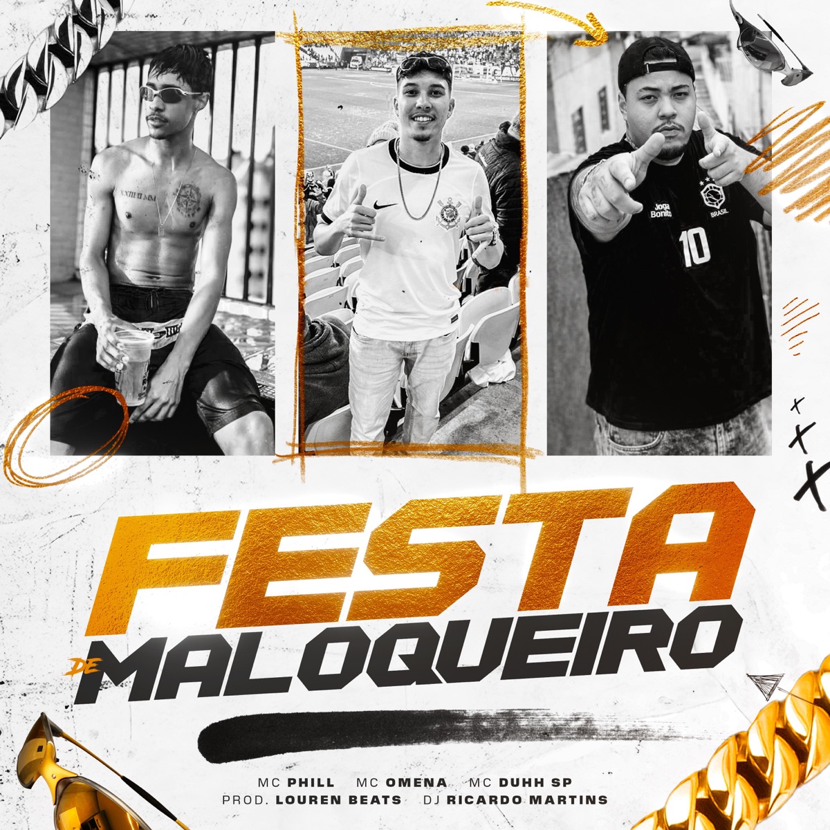 Festa de Maloqueiro - Single by MC PHILL, Mc Omena & MC DUUH SP album cover