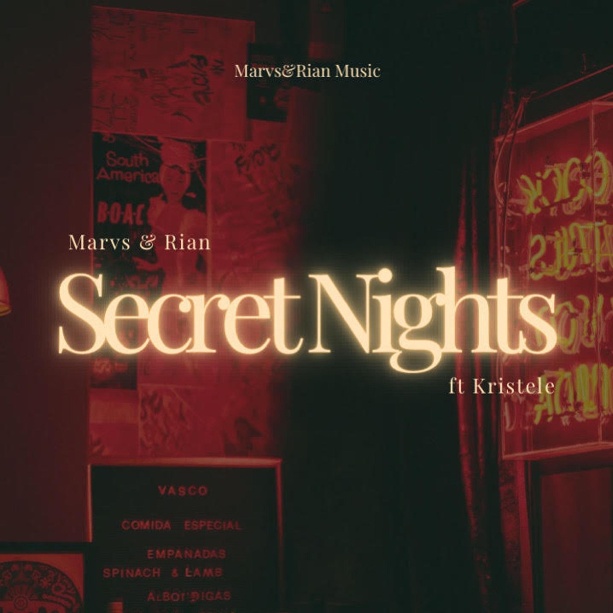 Secret Nights (feat. Kristele) - Single by Marvs & Rian album cover