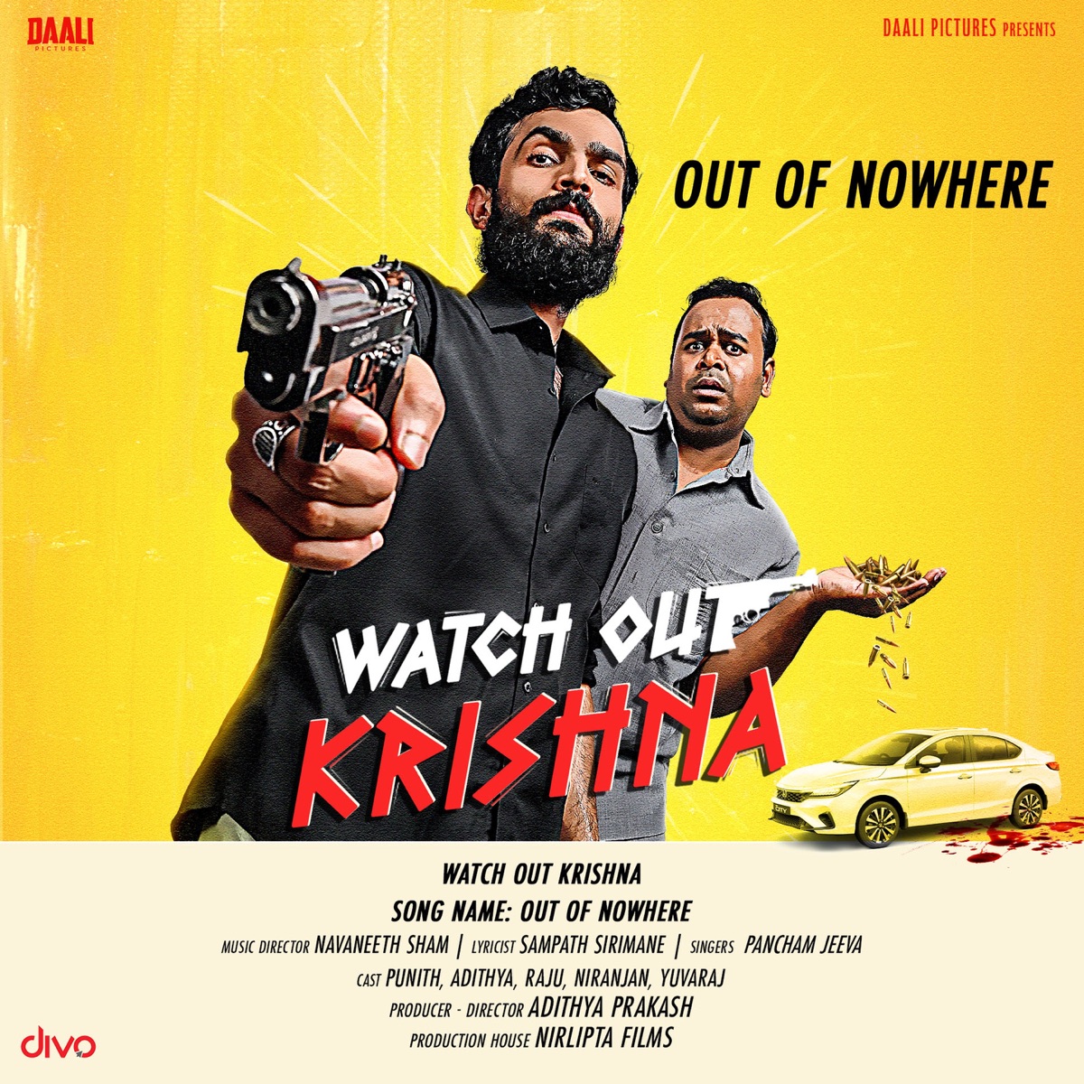 Out Of Nowhere (From "Watch Out Krishna") - Single by Navaneeth Sham, Sampath Sirimane & Pancham Jeeva album cover