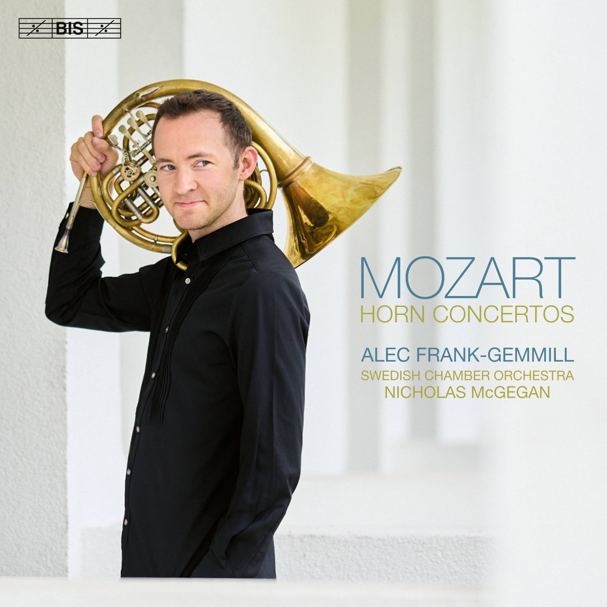 Mozart: Horn Concertos by Alec Frank-Gemmill, Swedish Chamber Orchestra & Nicholas McGegan album cover