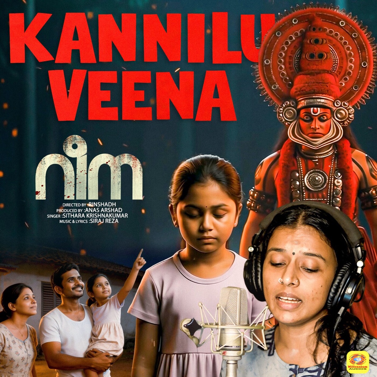 Kannilu Veena (From "Reena") [Original Motion Picture Soundtrack] - Single by Sithara Krishnakumar & Siraj Reza album cover