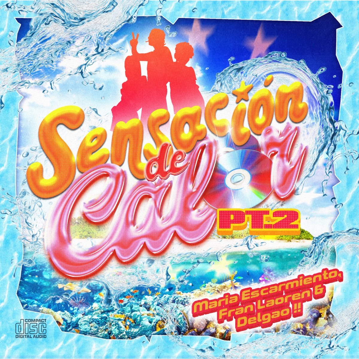 SENSACIÓN DE CALOR 2 - EP by María Escarmiento, Fran Laoren & Delgao album cover