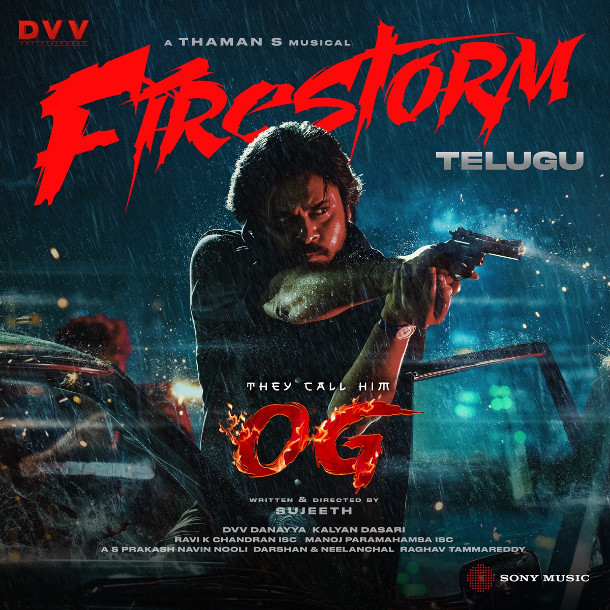 Firestorm (From "They Call Him OG") - Single by S.S. Thaman, STR, Raja Kumari & Deepak Blue album cover