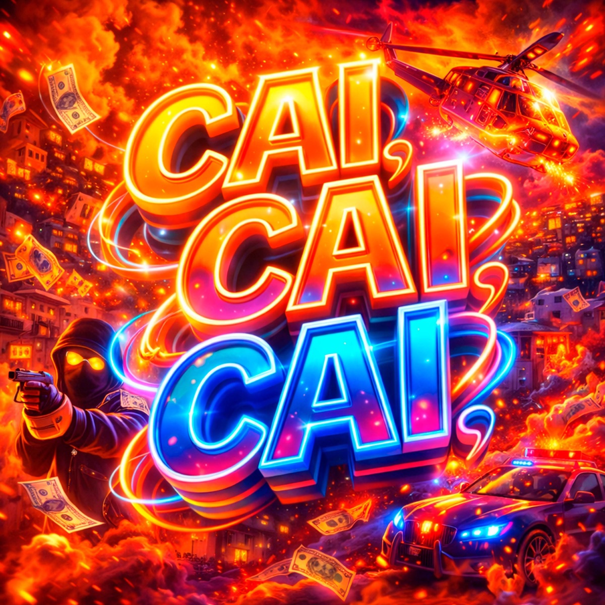 CAI, CAI, CAI - Single by BNB No Beat & MC Theuzyn album cover