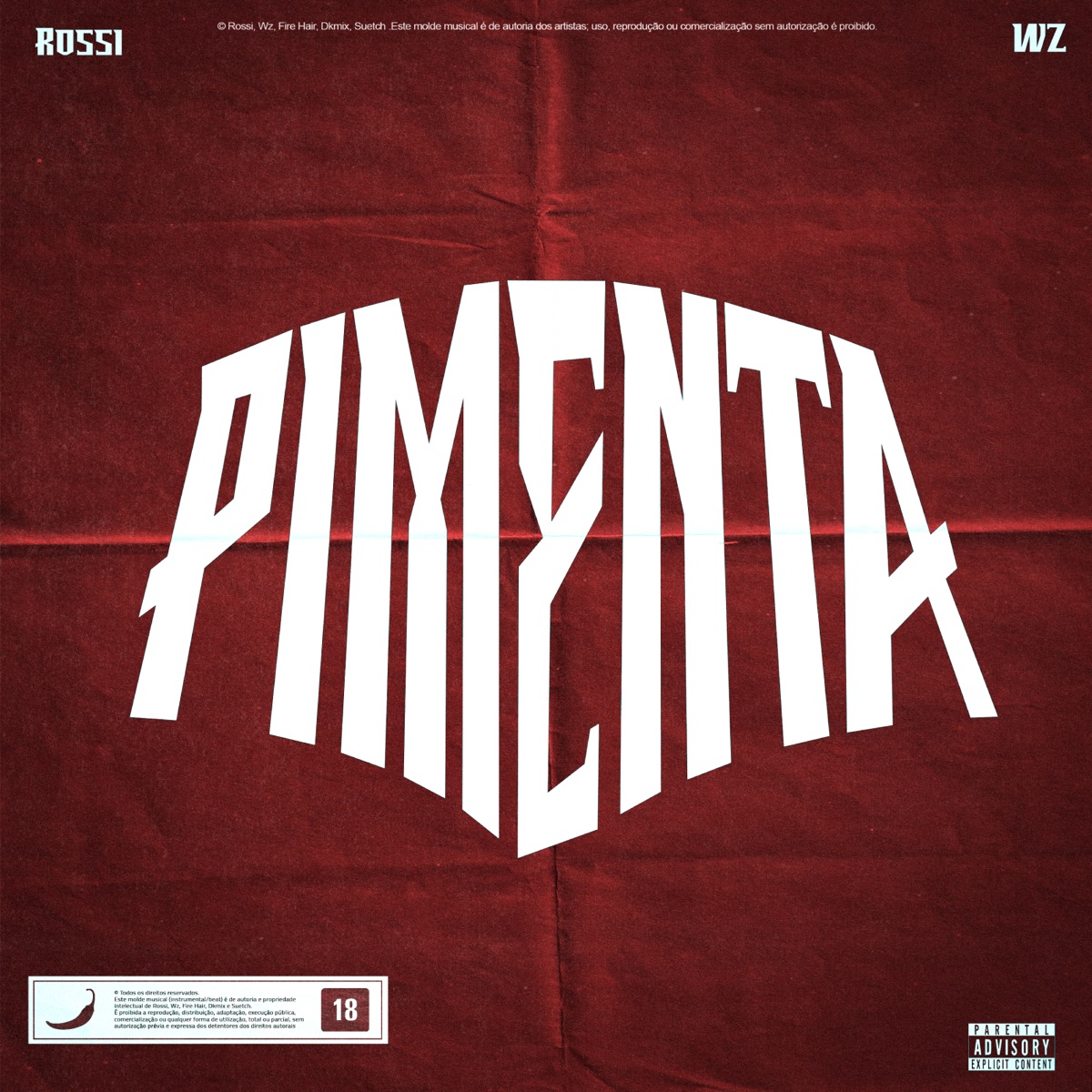 PIMENTA - Single by Rossi4real, WZ & fire hair album cover