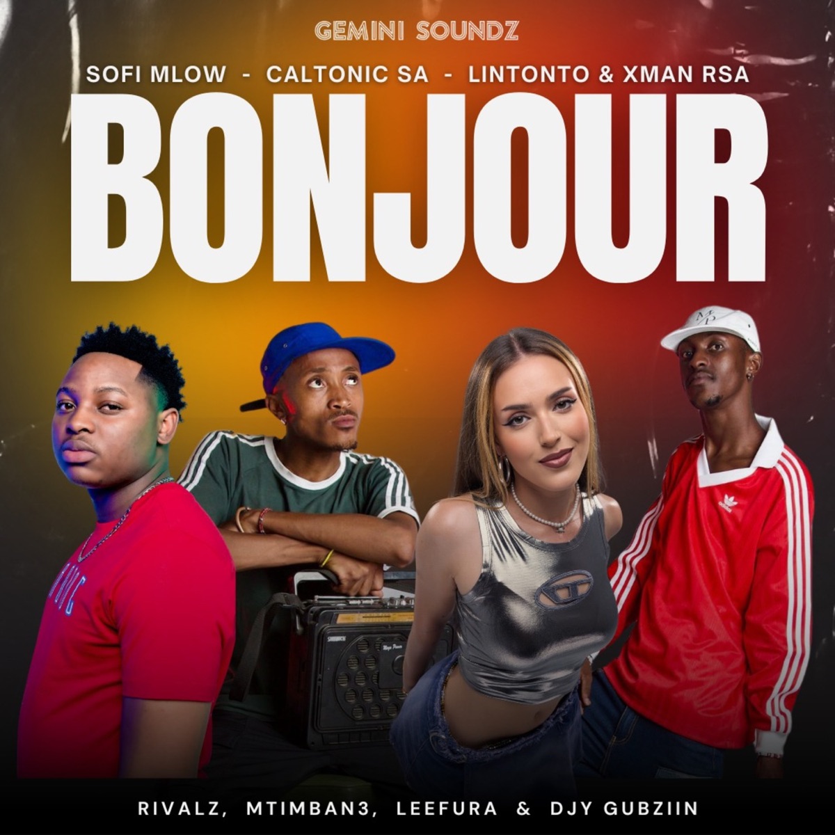 Bonjour (feat. Caltonic SA, Leefura, Mtimban3, Gubziin & RIVALZ) - Single by Sofi MLow, Xman Rsa & Lintonto album cover