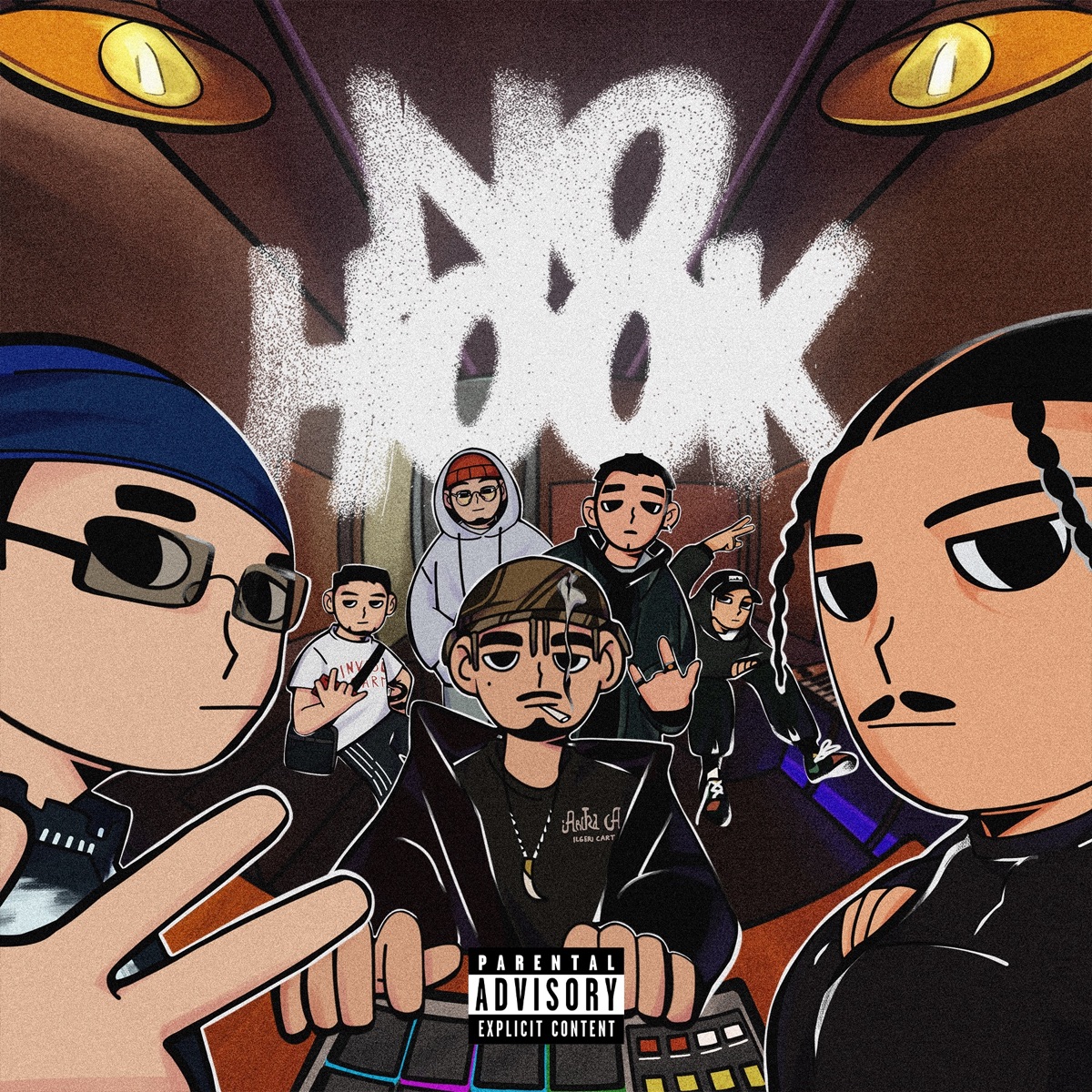 No Hook - Single by BAPAY, Shukur Ali, Hanest, LITTO, SZXYOMA & Aitu album cover