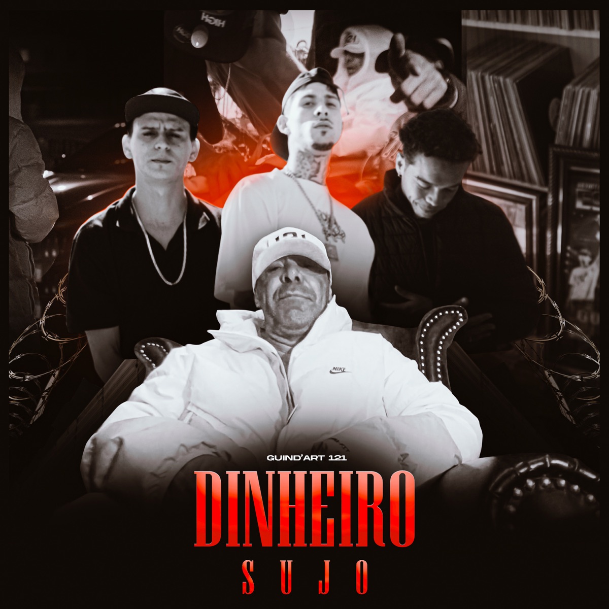 Dinheiro Sujo (feat. Linset & Venon) - Single by Guind'Art 121 album cover