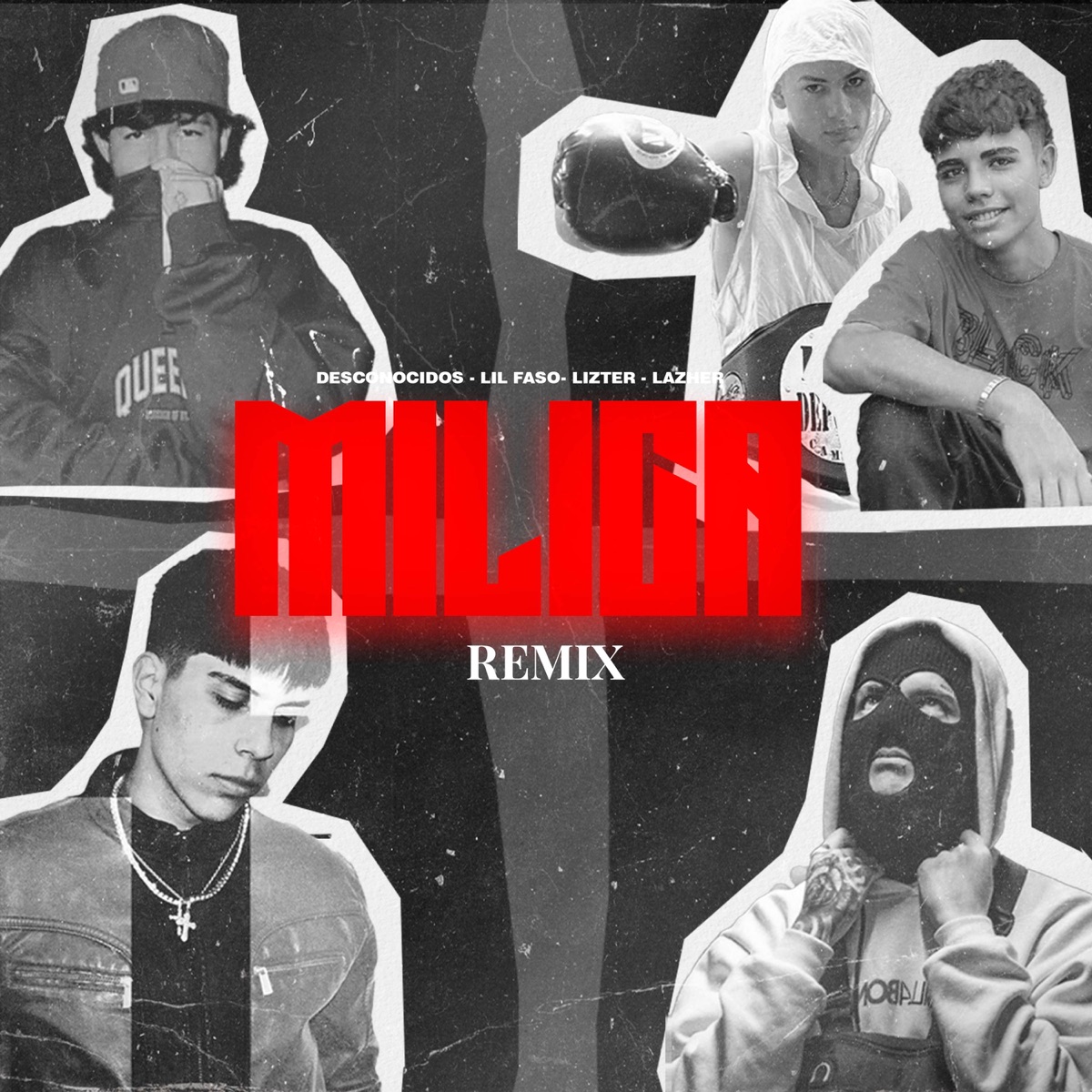 MILICA (Remix) [feat. Lazher] - Single by DESCONOCIDOS, Lil Faso & lizter album cover