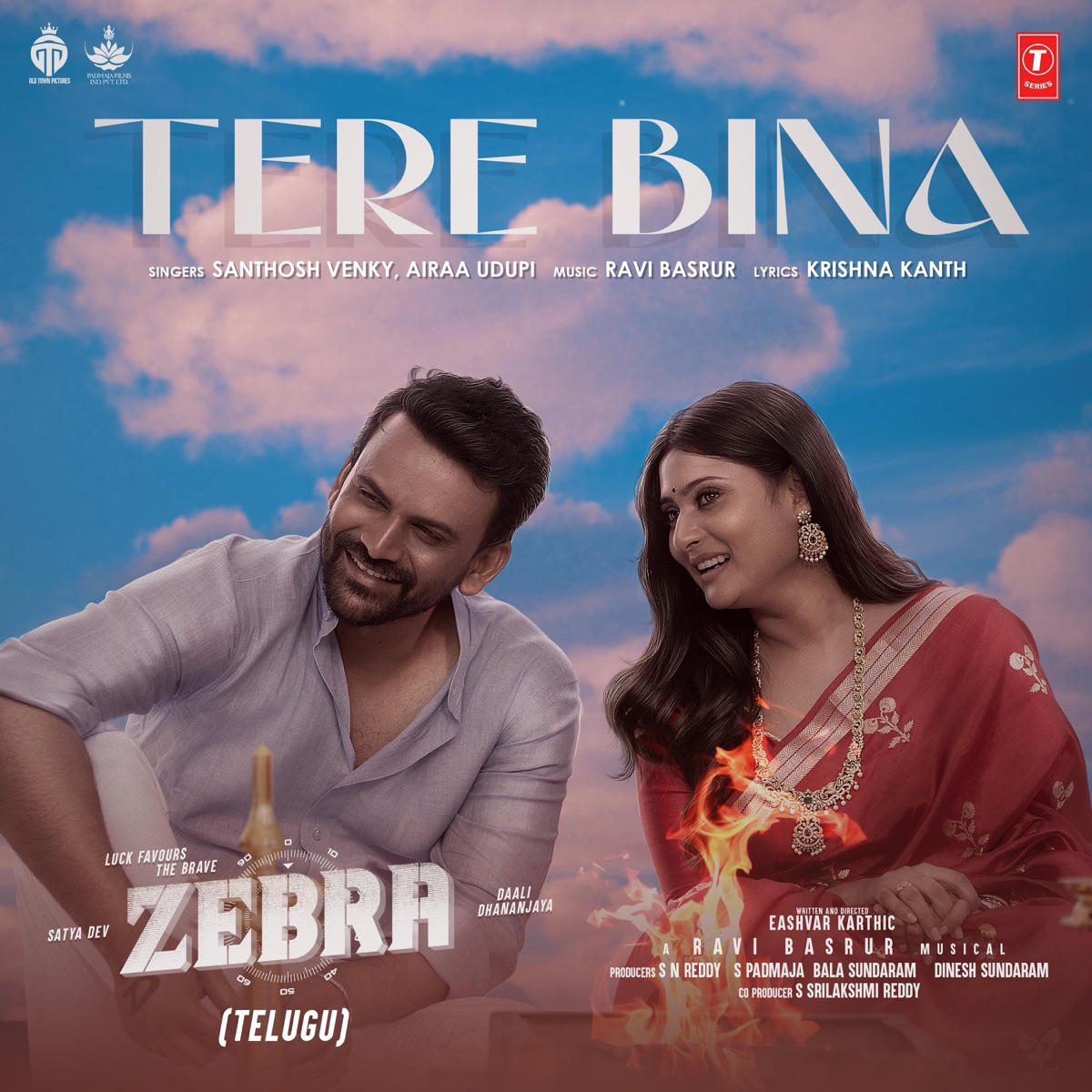 Tere Bina (From "Zebra") - Single by Santhosh Venky, Airaa Udupi & Krishna Kanth album cover