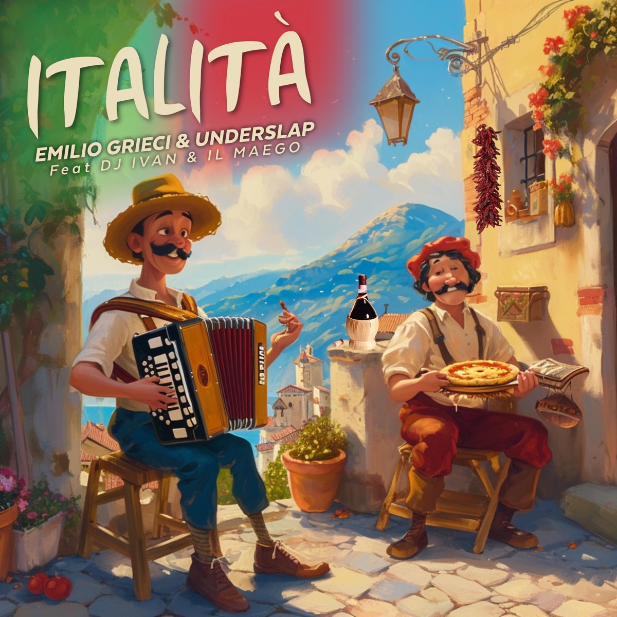 Italità (feat. DJ IVAN, IL MÆGO & Ma3Sc3ol) - Single by Underslap & EMILIO GRIECI album cover