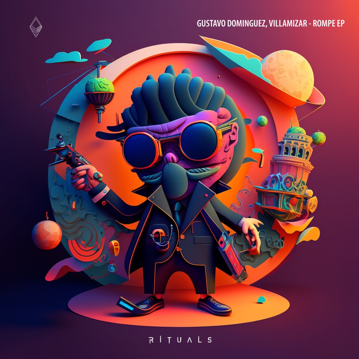 Rompe EP - Single by Gustavo Dominguez & Villamizar album cover