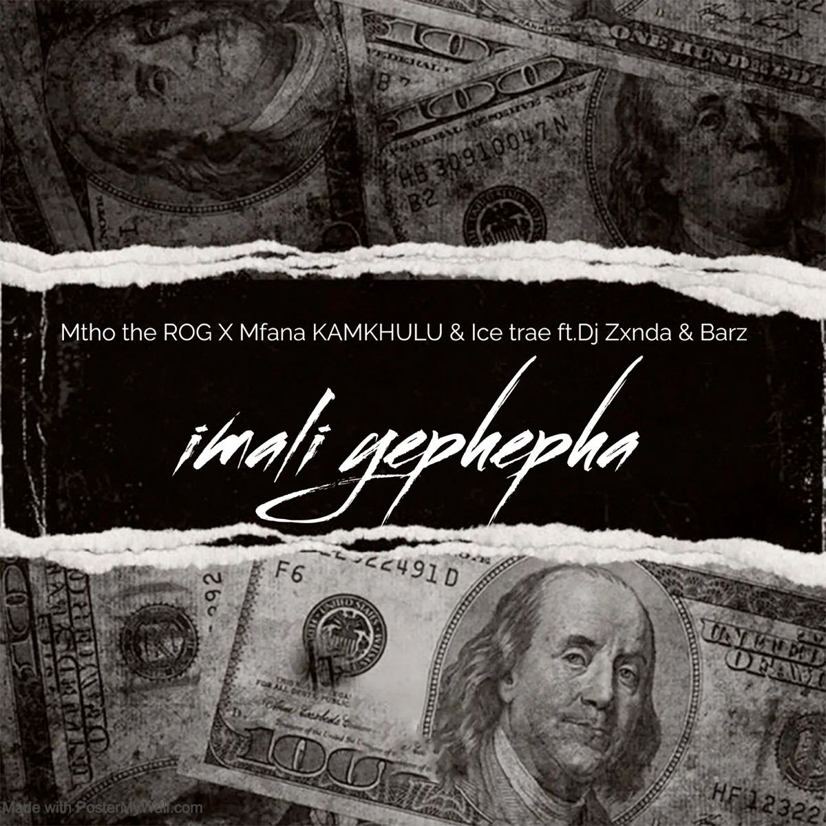 Imali Yephepha (feat. Dj ZXNDA & Barz) - Single by Mtho the R.O.G, Mfana KAMKHULU & Ice Trae album cover