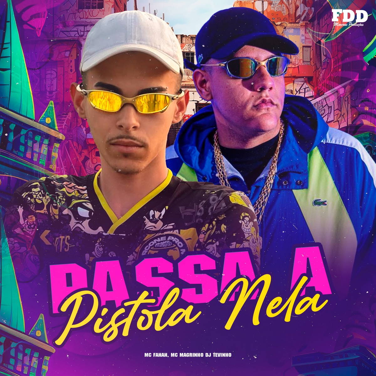 Passa Pistola Nela - Single by DJ TEVINHO, MC Fahah & Mc Magrinho album cover