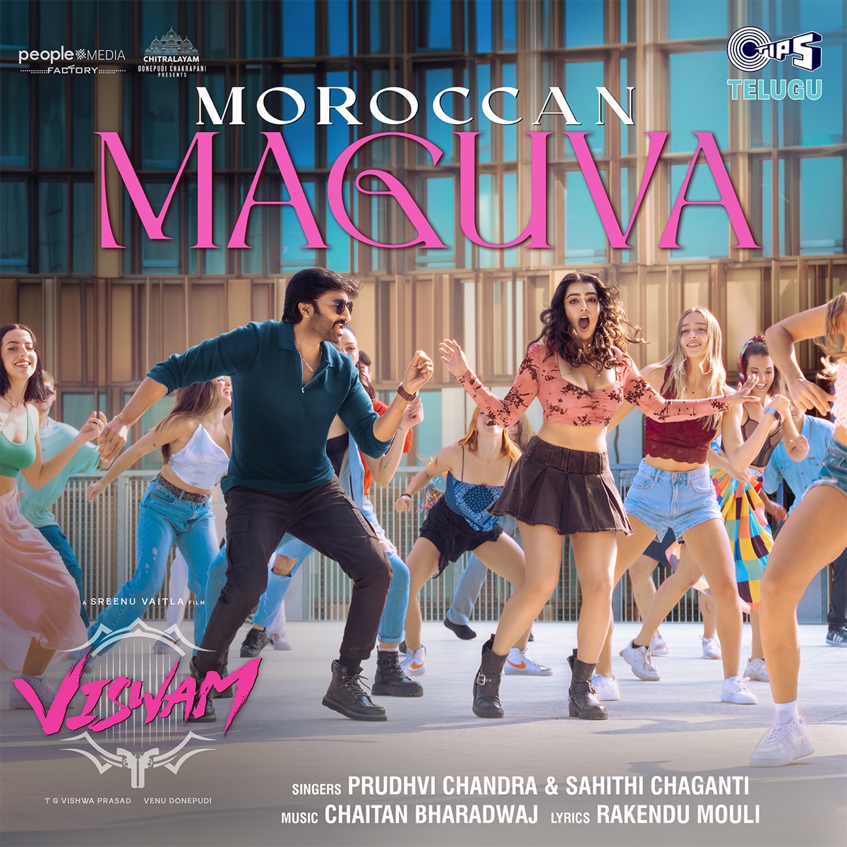 Moroccan Maguva (From "Viswam") - Single by Chaitan Bharadwaj, Prudhvi Chandra & Sahithi Chaganti album cover