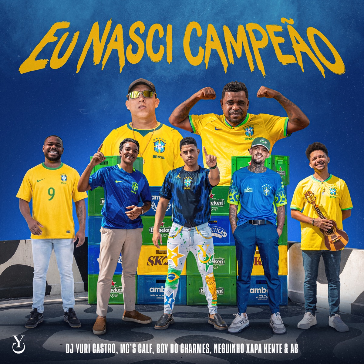 Eu Nasci Campeão (feat. MC Neguinho Xapa Kente) - Single by MC Calf, Boy do Charmes & Mc AB album cover