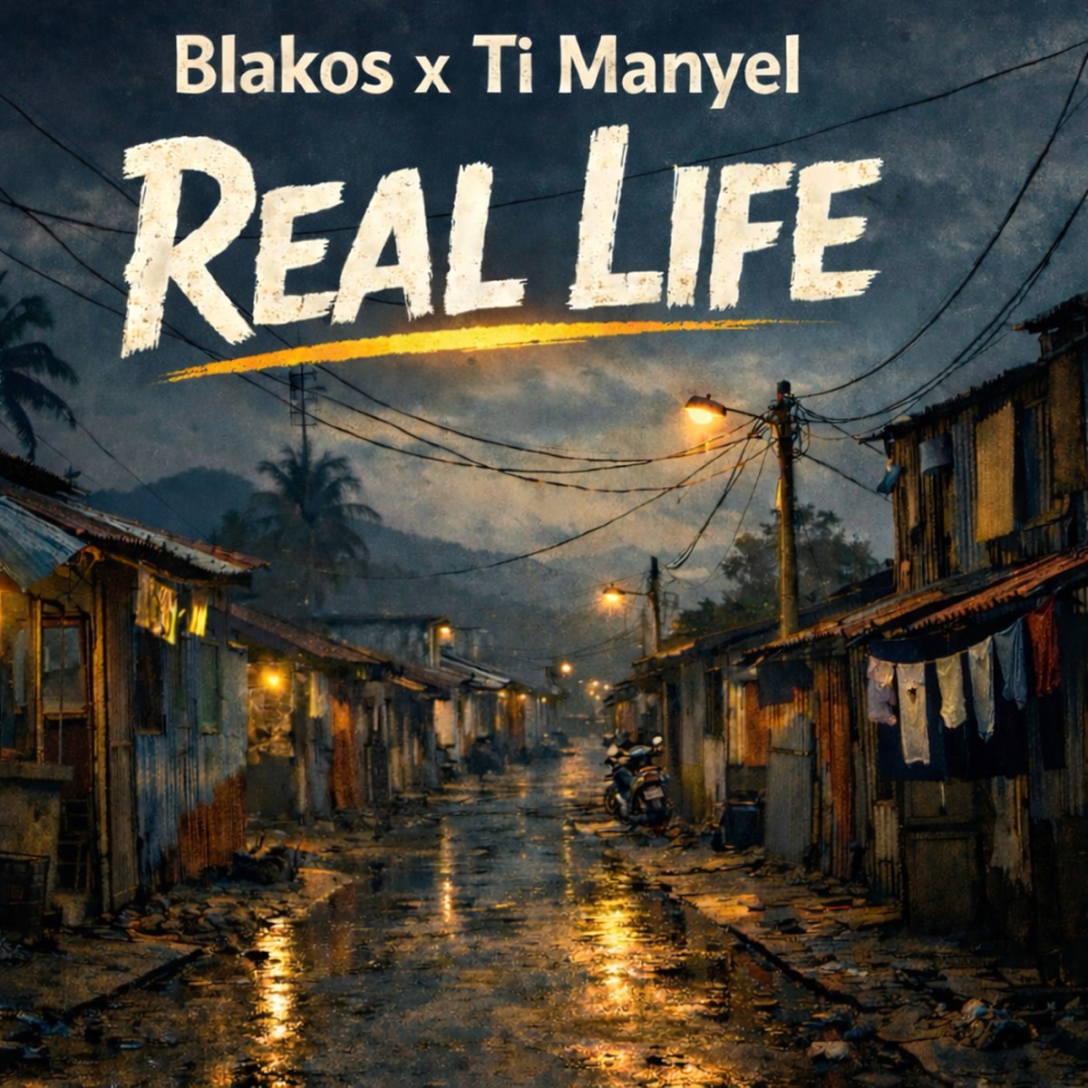 Real Life - Single by BLAKOS & Ti Manyel album cover