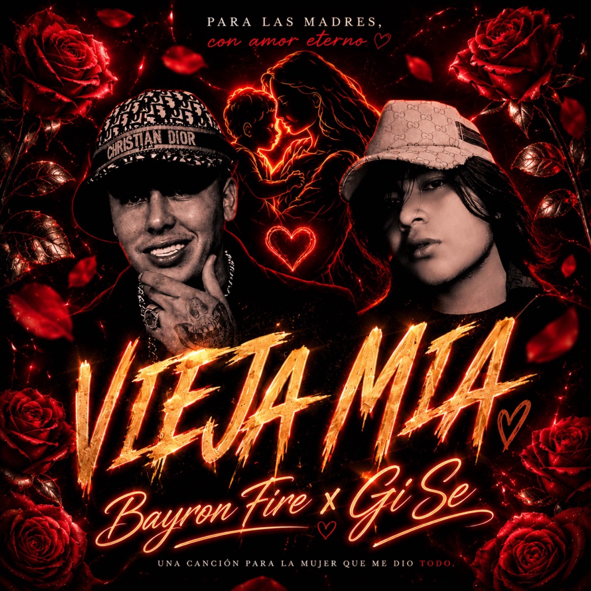 Vieja Mia - Single by Bayron Fire & Gi Se album cover